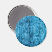 Freshly Dyed Blue Handmade Thai Silk Magnet (Vorderseite/Rückseite)