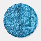 Freshly Dyed Blue Handmade Thai Silk Magnet (Vorne)