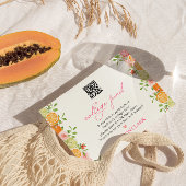 Freshly Graduated Floral Citrus College Fund Begleitkarte