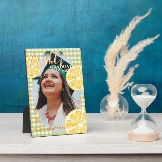 Freshly Graduated Lemon Gingaham  Fotoplatte (Seite)