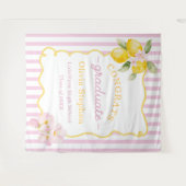 Freshly Graduated Lemon Graduation Decor Wandteppich (Vorderseite (Horizontal))