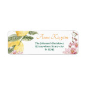 Freshly Graduated lemon Return Address Labels (Vorne)