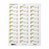Freshly Graduated lemon Return Address Labels (Vorne)