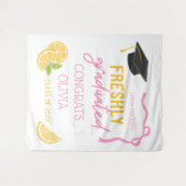 Freshly Graduated Lemonade Graduation Backdrop Wandteppich (Vorderseite (Horizontal))