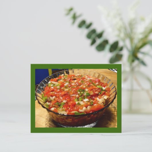 Freshly Made Salsa Postkarte (Stehend Vorderseite)