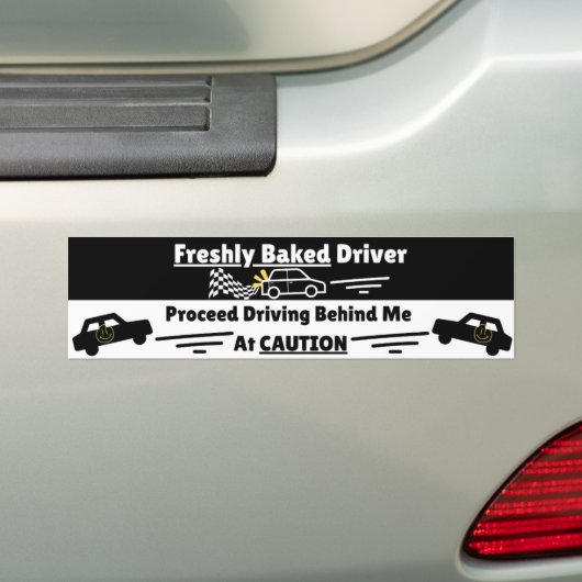 Freshly (New) Driver Cautionary Funny Warning Autoaufkleber (Auf Auto)