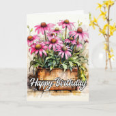 Freshly Picked Aster Blume Art Karte (Gelbe Blume)