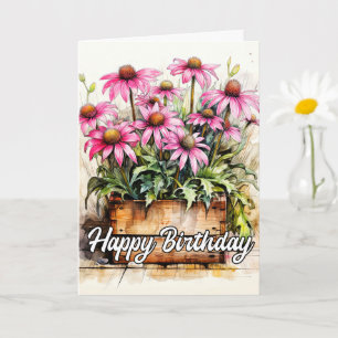 Freshly Picked Aster Blume Art Karte