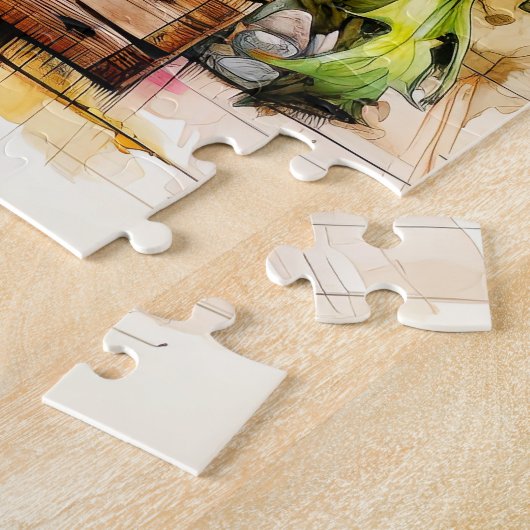 Freshly Picked Aster Blume Art Puzzle (Seite)