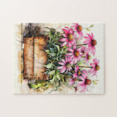 Freshly Picked Aster Blume Art Puzzle (Horizontal)