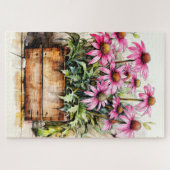 Freshly Picked Aster Blume Art Puzzle (Horizontal)
