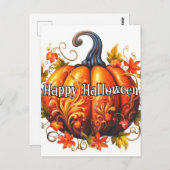 Freshly Picked Autumn Harvested Pumpkin Postkarte (Vorne/Hinten)