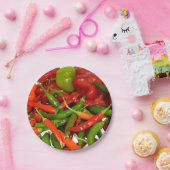 Freshly Picked Chillies Paper Plate Pappteller (Party)