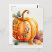 Freshly Picked Fall Harvested Pumpkin Postkarte (Vorne/Hinten)