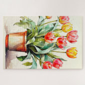 Freshly Picked Tulip Blume Puzzle (Horizontal)