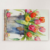 Freshly Picked Tulip Blume Puzzle (Horizontal)