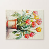 Freshly Picked Tulip Blume Puzzle (Horizontal)