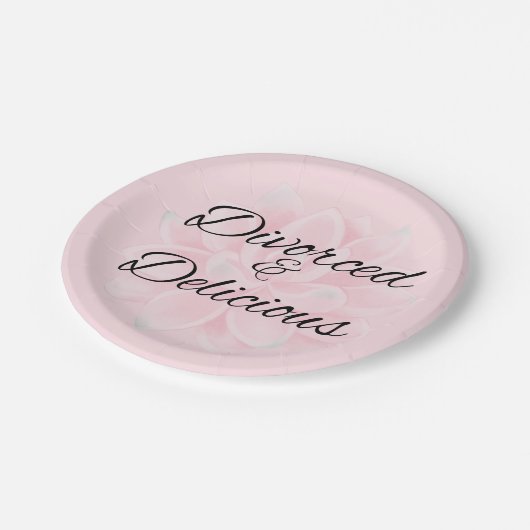 Freshly Scheidung Party Paper Teller (Schrägansicht)