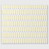 Freshly Sharpenly Yellow Pencil Pattern Geschenkpapier (Flach)
