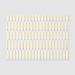 Freshly Sharpenly Yellow Pencil Pattern Seidenpapier