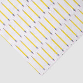 Freshly Sharpenly Yellow Pencil Pattern Seidenpapier (Ausschnitt)