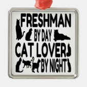Freshman Cat Lover Ornament Aus Metall (Vorne)