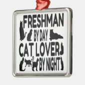 Freshman Cat Lover Ornament Aus Metall (Links)