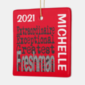 Freshman Extraordinaire CUSTOM Keramikornament (Links)