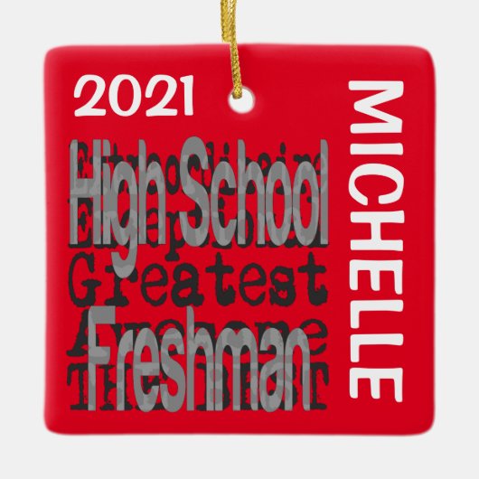 Freshman Extraordinaire CUSTOM Keramikornament (Vorderseite)