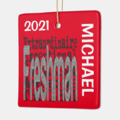 Freshman Extraordinaire CUSTOM Keramikornament (Links)