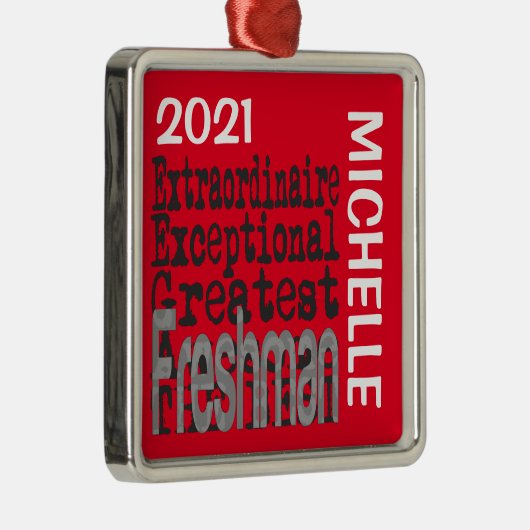 Freshman Extraordinaire CUSTOM Ornament Aus Metall (Rechts)