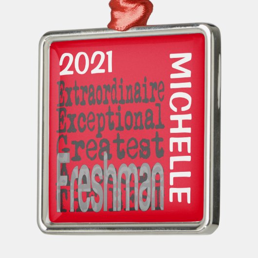 Freshman Extraordinaire CUSTOM Ornament Aus Metall (Links)