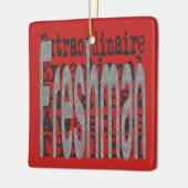 Freshman Extraordinaire Keramikornament (Links)