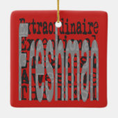 Freshman Extraordinaire Keramikornament (Rückseite)