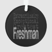 Freshman Extraordinaire Ornament (Rückseite)