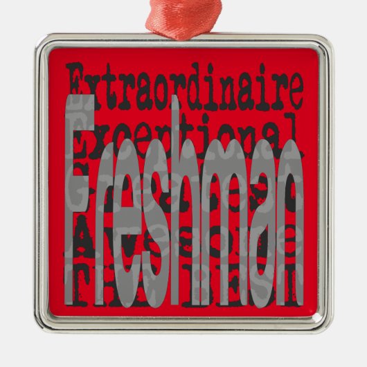Freshman Extraordinaire Ornament Aus Metall (Vorne)