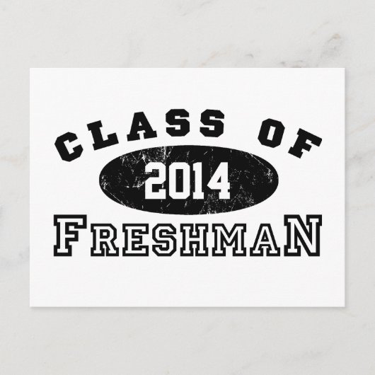 Freshman-Klasse Postkarte (Vorderseite)