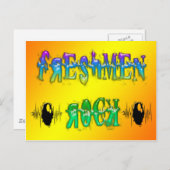 Freshmen Rock - Puls Postkarte (Vorne/Hinten)