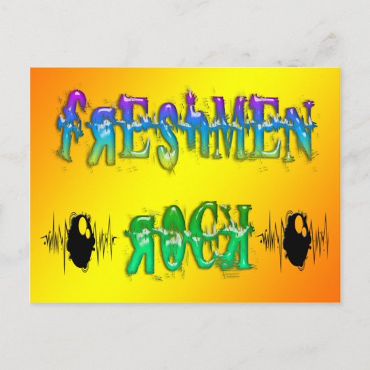 Freshmen Rock - Puls Postkarte (Vorderseite)