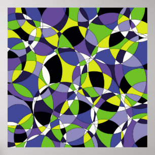 Freshness colored abstract patternabstract, art, g poster