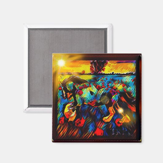 Freshtastic Horse 01-01 Magnet (Vorderseite/Rückseite)