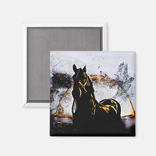 Freshtastic Horse 02-01 Magnet (Vorderseite/Rückseite)