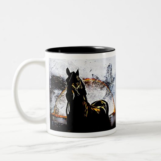 Freshtastic Horse 02-01 Zweifarbige Tasse (Links)