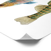 Freshwater Darters Art Poster (Ecke)