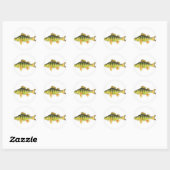 Freshwater Yellow Perle Vector Grafikdesign Runder Aufkleber (Blatt)