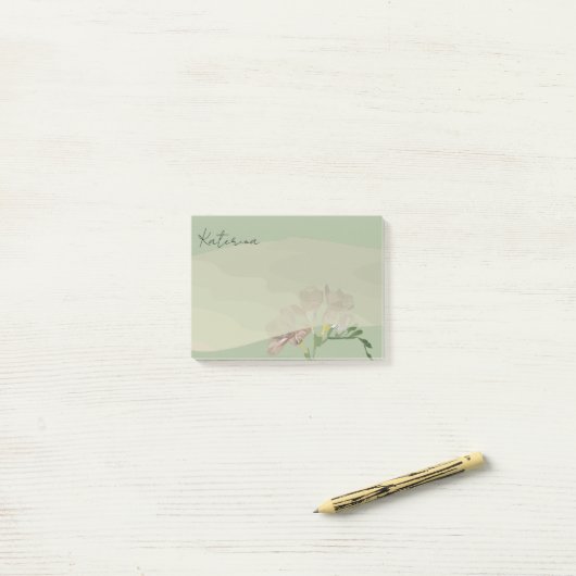 Fresia auf Sage Post-it Klebezettel (Auf Schreibtisch)