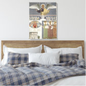 Fresken der orthodoxen Kirche Nekrssi in der Nähe Leinwanddruck (Insitu (Schlafzimmer))