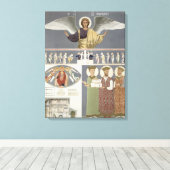 Fresken der orthodoxen Kirche Nekrssi in der Nähe Leinwanddruck (Insitu (Holzboden))