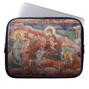 Fresken der serbischen Kirche aus dem 14. Jahrhund Laptopschutzhülle
