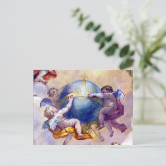 Freskenbabys Postkarte (Stehend Vorderseite)